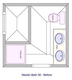 : Master Bath 50 - Before